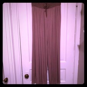 Light brown/tan palazzo pants. Hippie chic